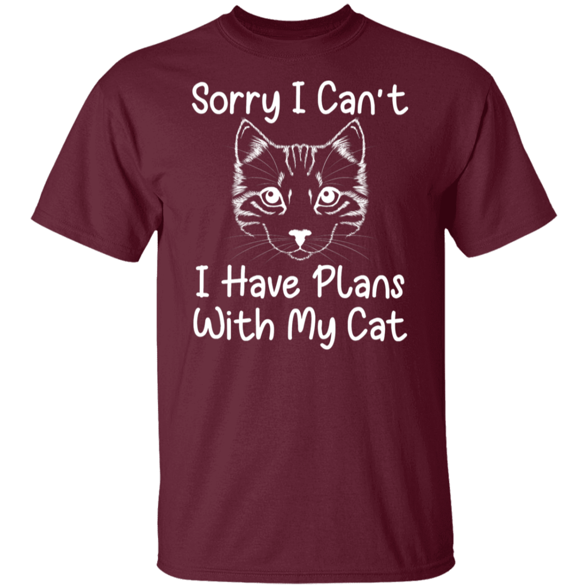 "Plans With My Cat" Funny Cat Lover T-Shirt