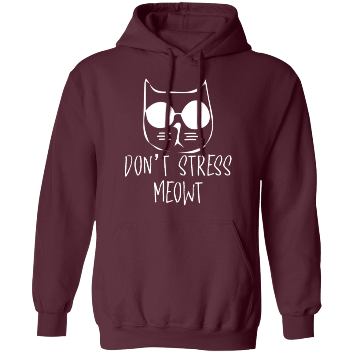 "Don't Stress Meowt" Cool Cat Hoodie – Perfect for Cat Lovers, Cat Owners, & Cat Ladies!