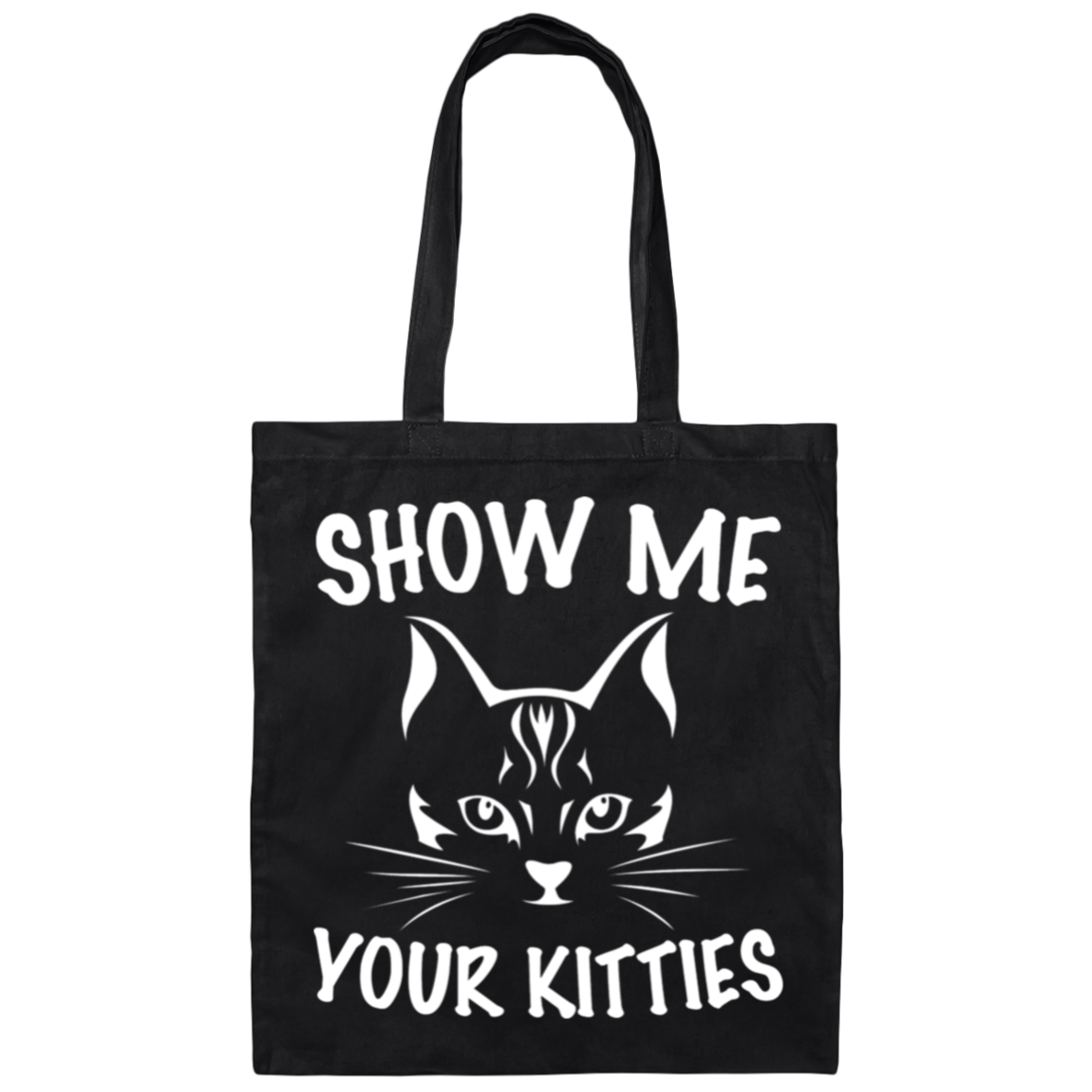 "Show Me Your Kitties" Cute Cat Tote Bag – Stylish and Fun for Cat Lovers, Cat Owners, and Cat Ladies!