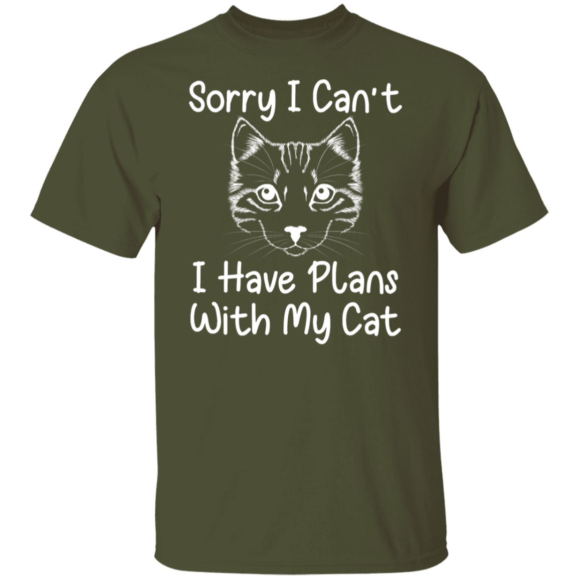 "Plans With My Cat" Funny Cat Lover T-Shirt