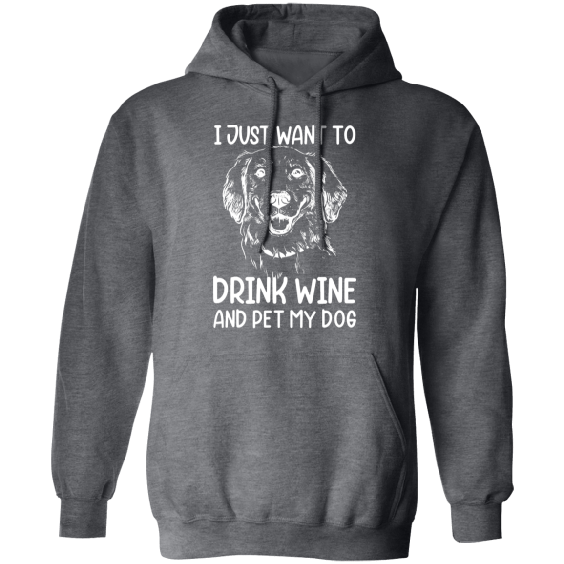 "Wine, Wag, and Unwind": Cozy Dog Lover’s Hoodie