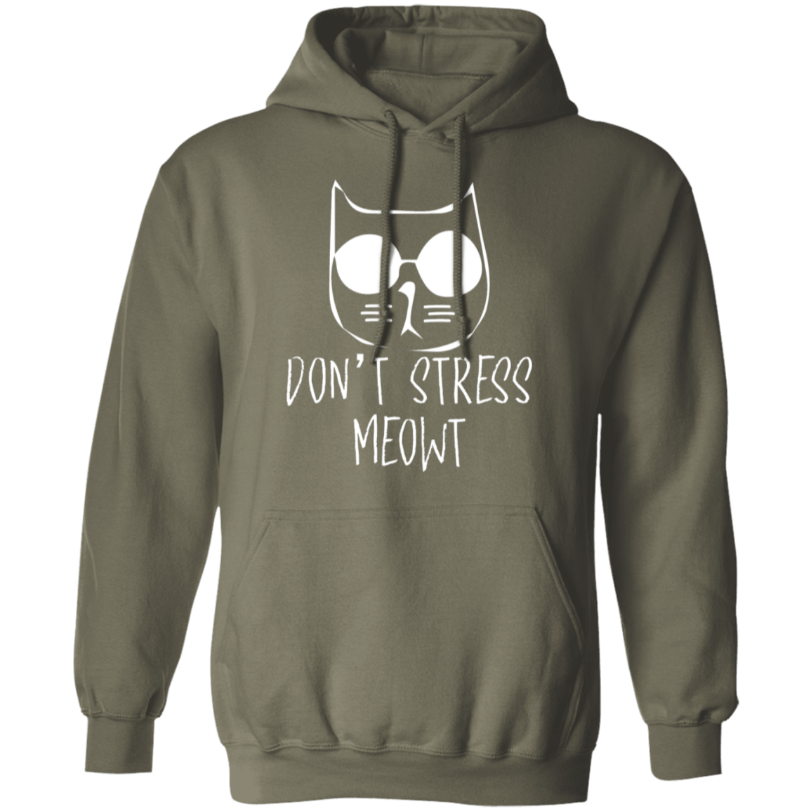 "Don't Stress Meowt" Cool Cat Hoodie – Perfect for Cat Lovers, Cat Owners, & Cat Ladies!