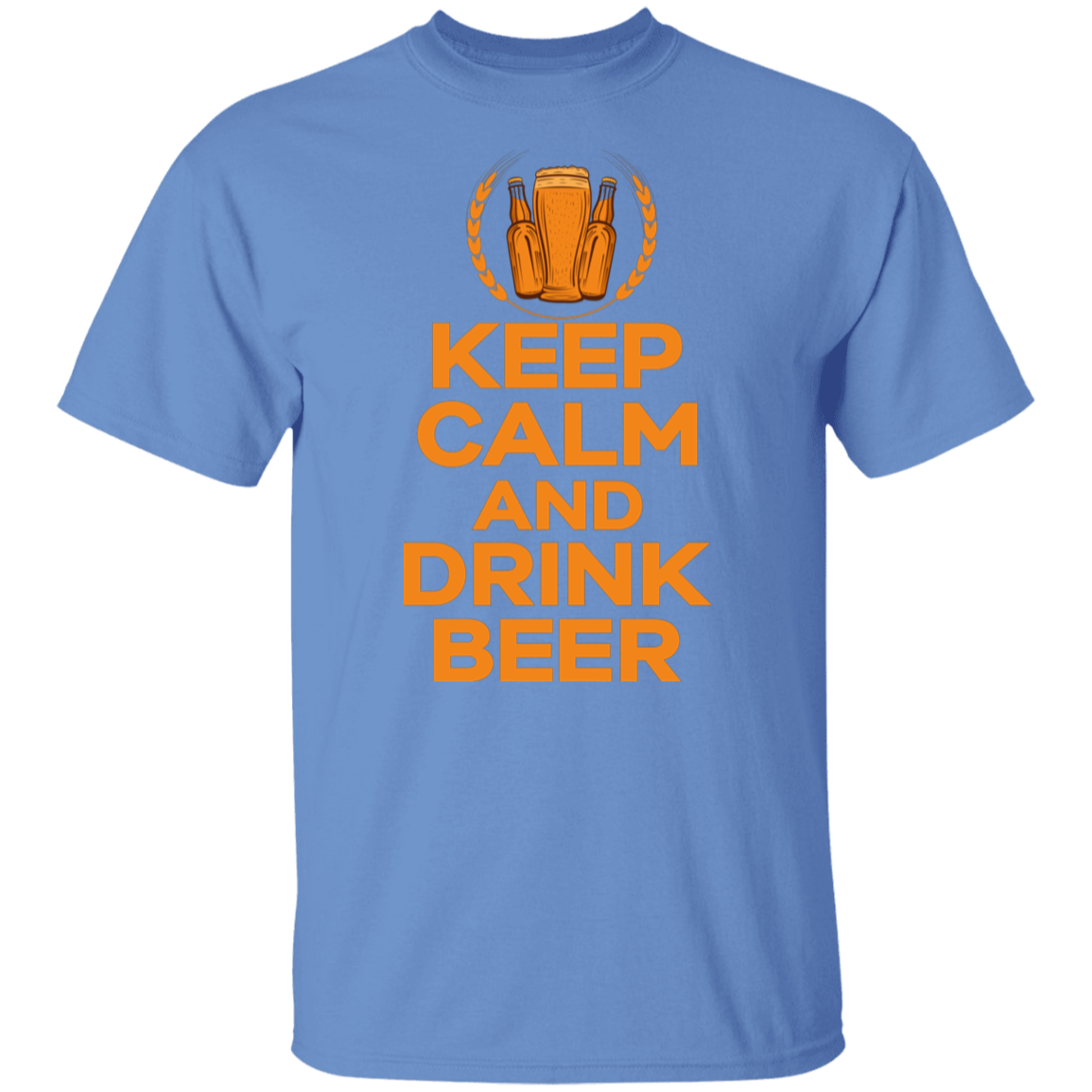 "Keep Calm And Drink Beer" T-Shirt – Perfect Apparel for Beer Enthusiasts and Happy Hour Lovers!