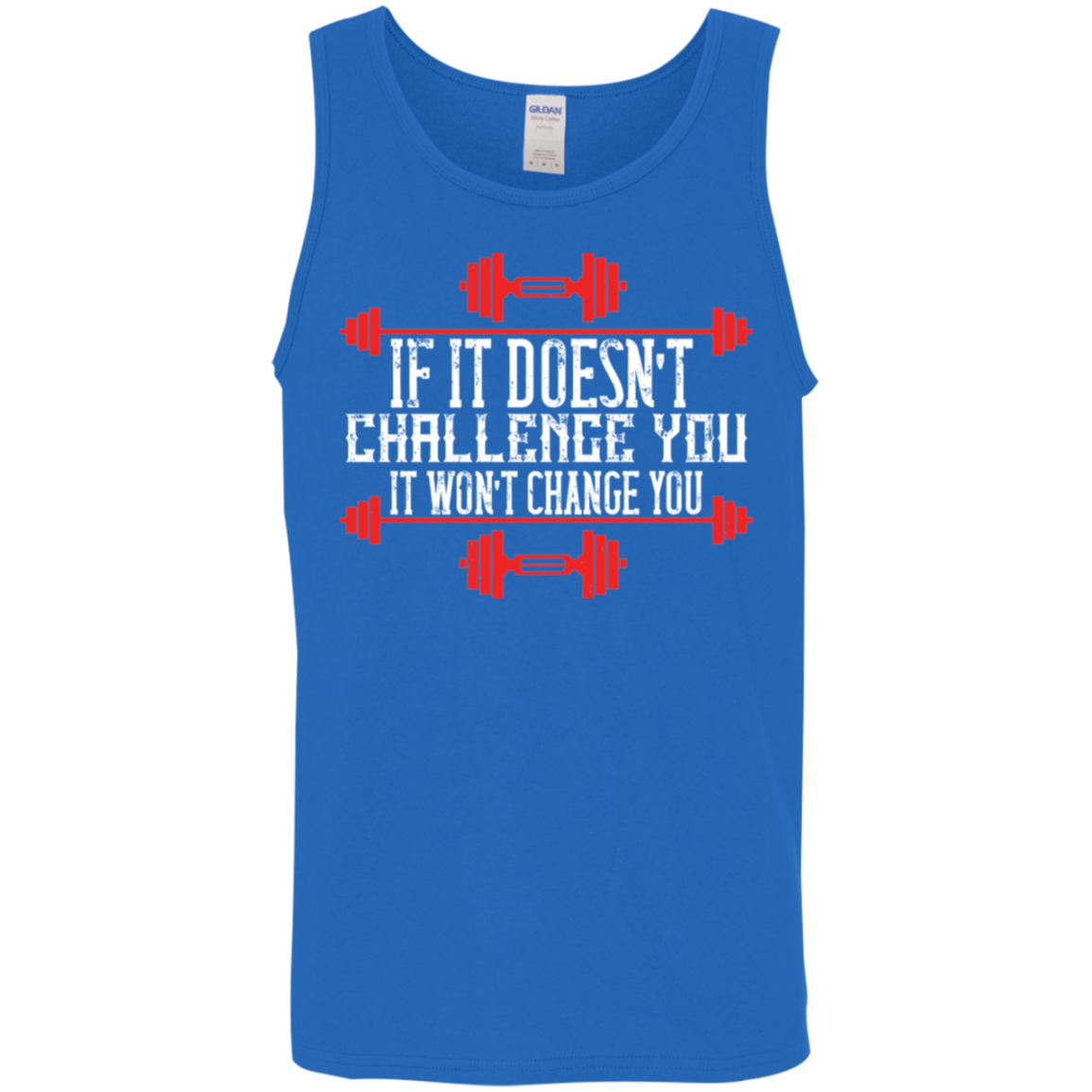 "Challenge Accepted" Tank Top: Embrace the Burn & Transform!