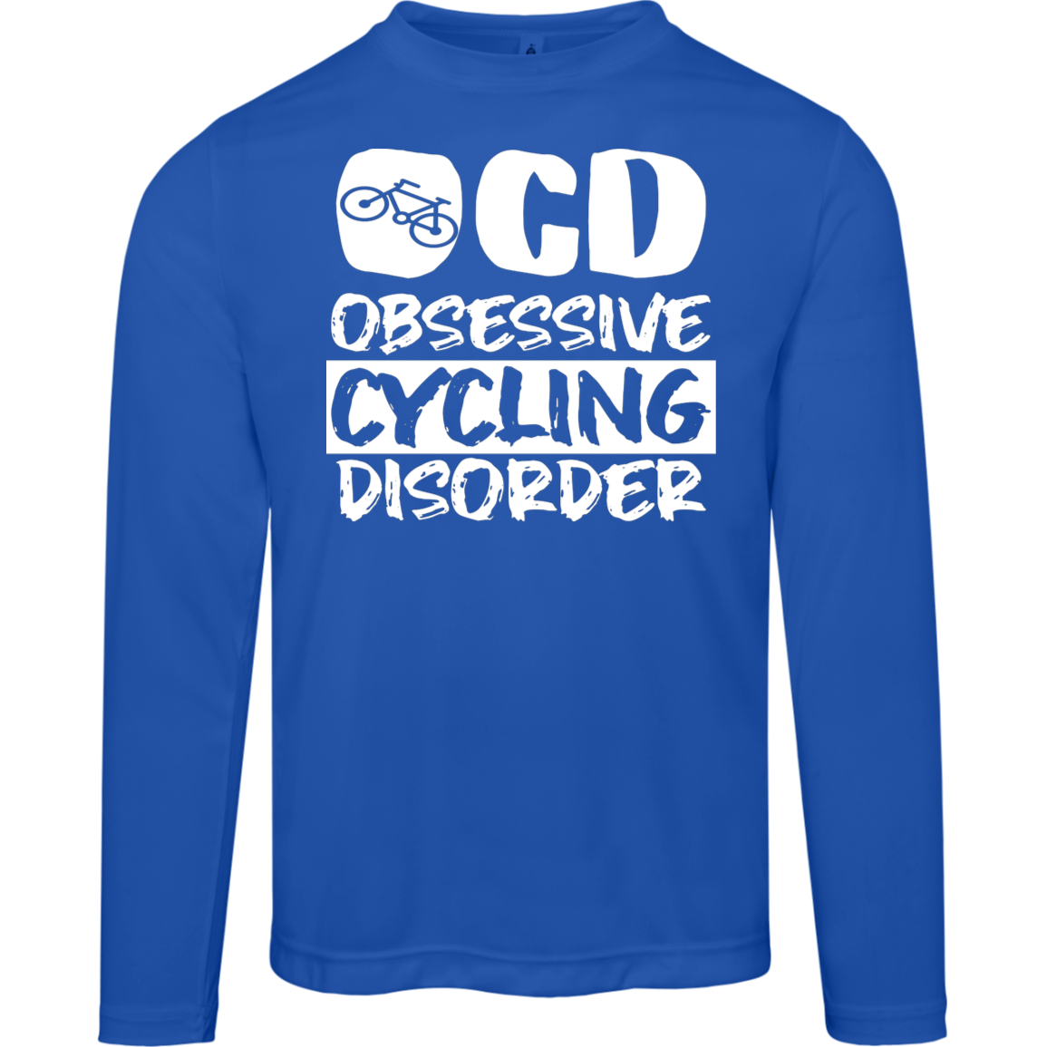 "OCD: Obsessive Cycling Disorder" Long Sleeve Tee – Moisture-Wicking & UV 40+ Protection!
