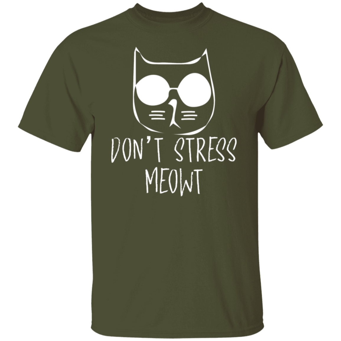 "Don't Stress Meowt" Cool Cat T-Shirt – Perfect for Cat Lovers, Cat Owners, & Cat Ladies!