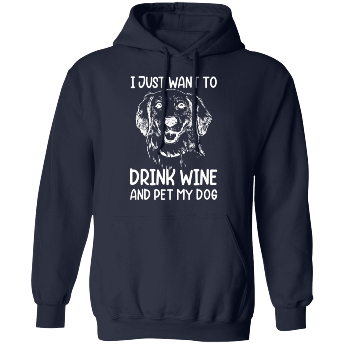 "Wine, Wag, and Unwind": Cozy Dog Lover’s Hoodie
