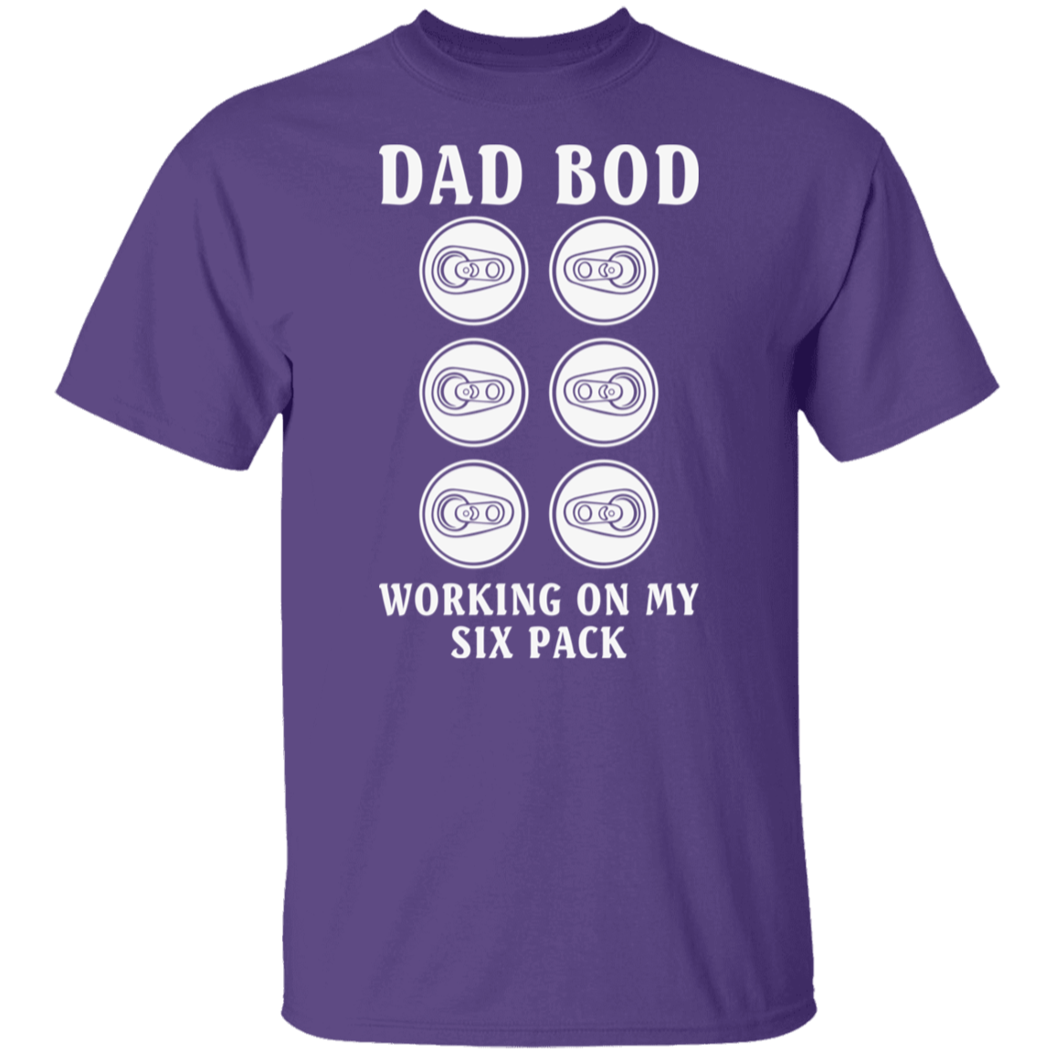 "Dad Bod: Working On My Six Pack" T-Shirt – Perfect for Beer, Wine, and Cocktail Lovers!