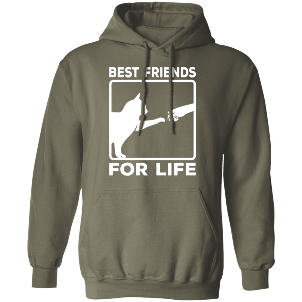 "Best Friends For Life" - Cat & Human Fist Bump Hoodie | Perfect for Cat Lovers & Pet Owners!
