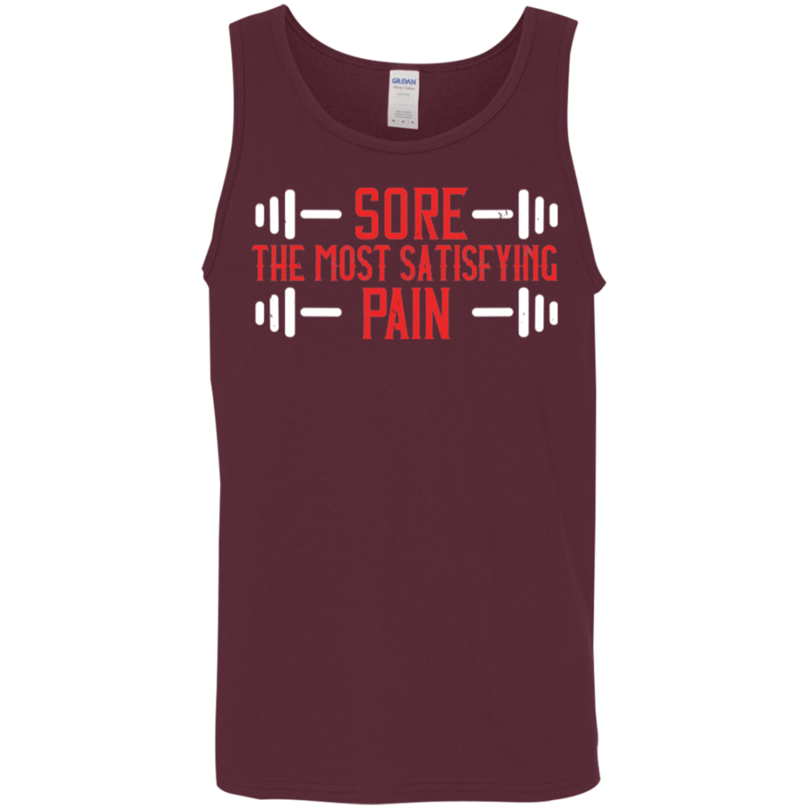 "Sore: The Most Satisfying Pain" Tank Top – Fitness & Weight Lifting Gear