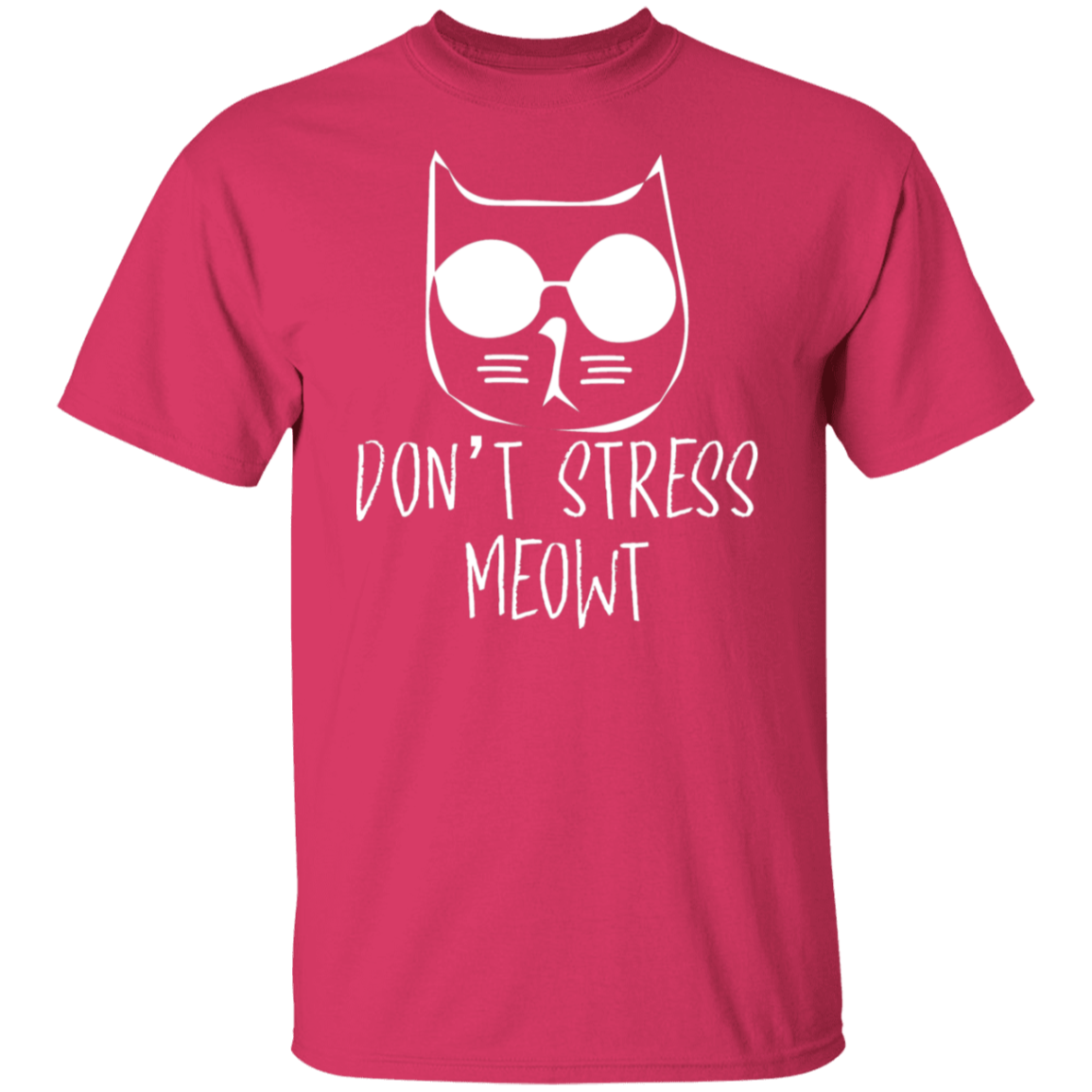 "Don't Stress Meowt" Cool Cat T-Shirt – Perfect for Cat Lovers, Cat Owners, & Cat Ladies!