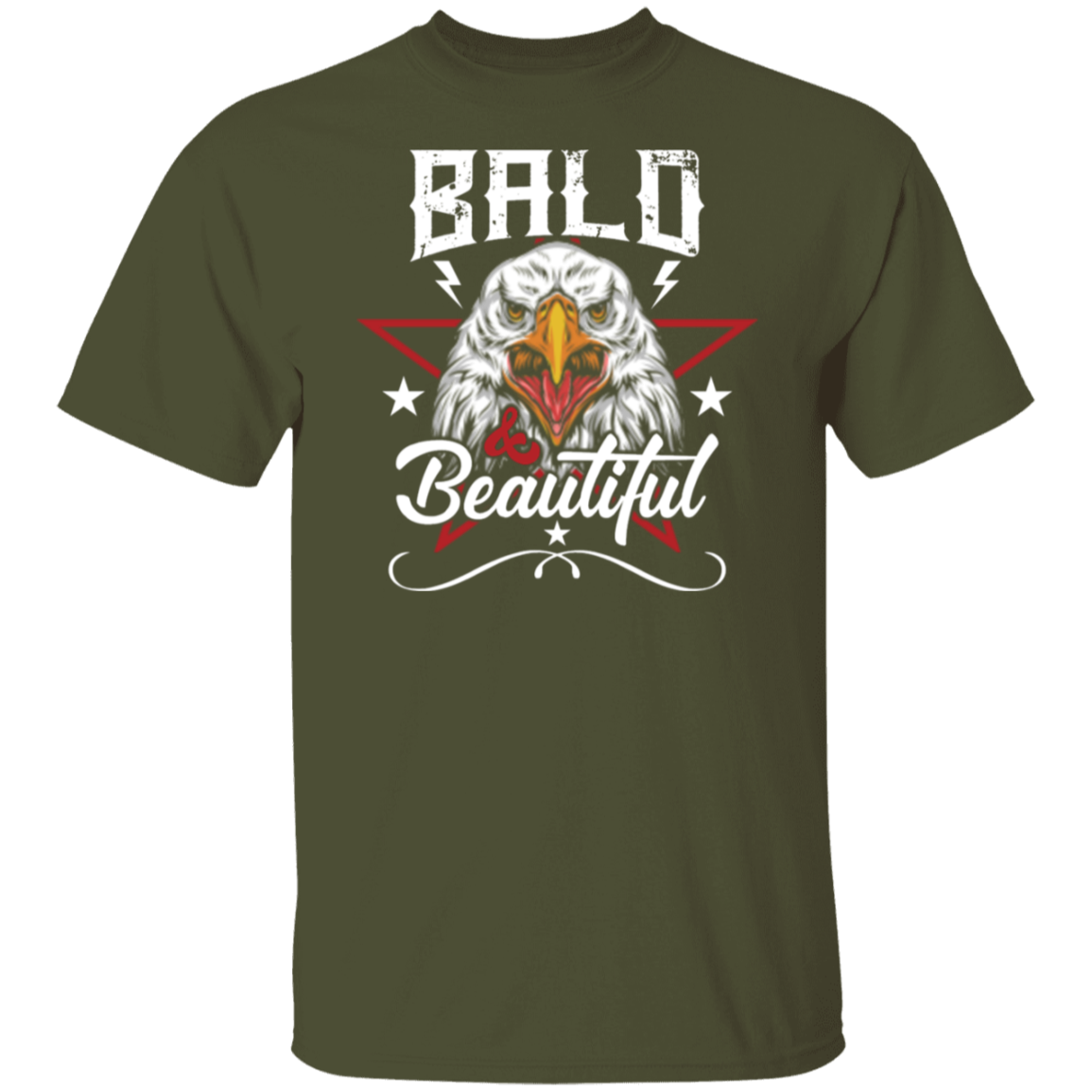 "Bald & Beautiful" - Patriotic Bald Eagle T-Shirt