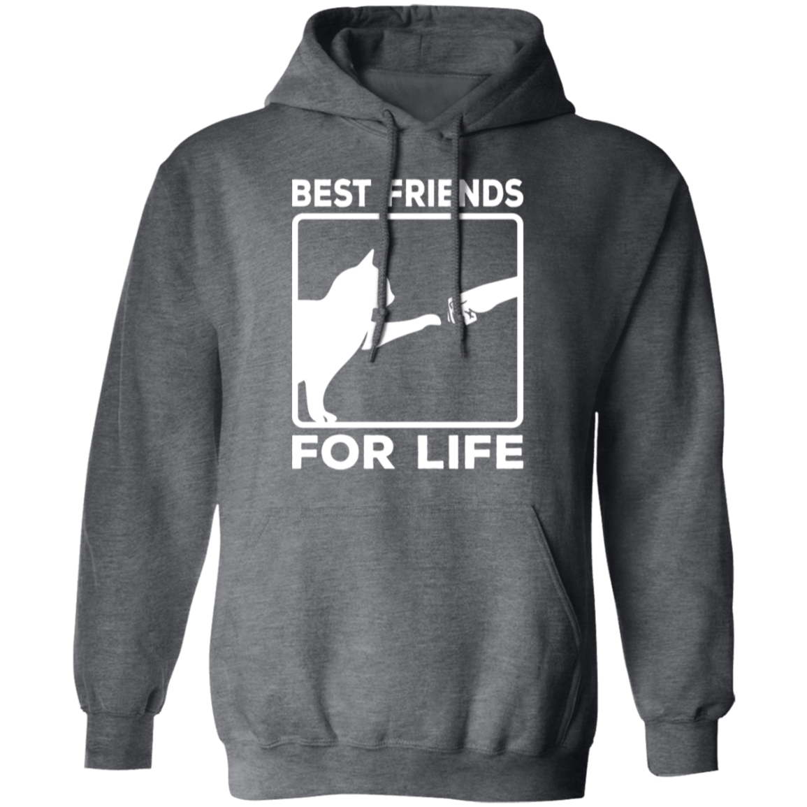 "Best Friends For Life" - Cat & Human Fist Bump Hoodie | Perfect for Cat Lovers & Pet Owners!