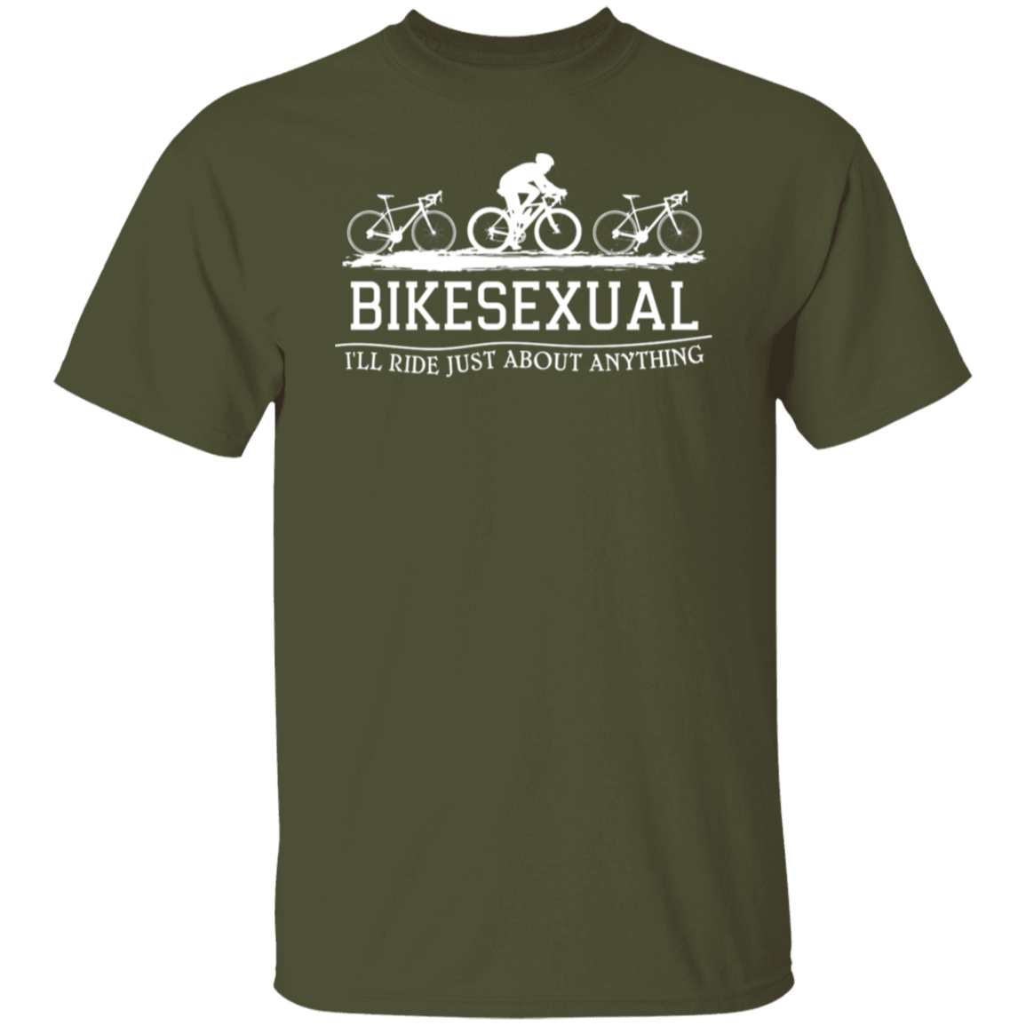 “Bikesexual” T-Shirt – Ride with A Sense of Humor! Funny Gift for Cyclists!