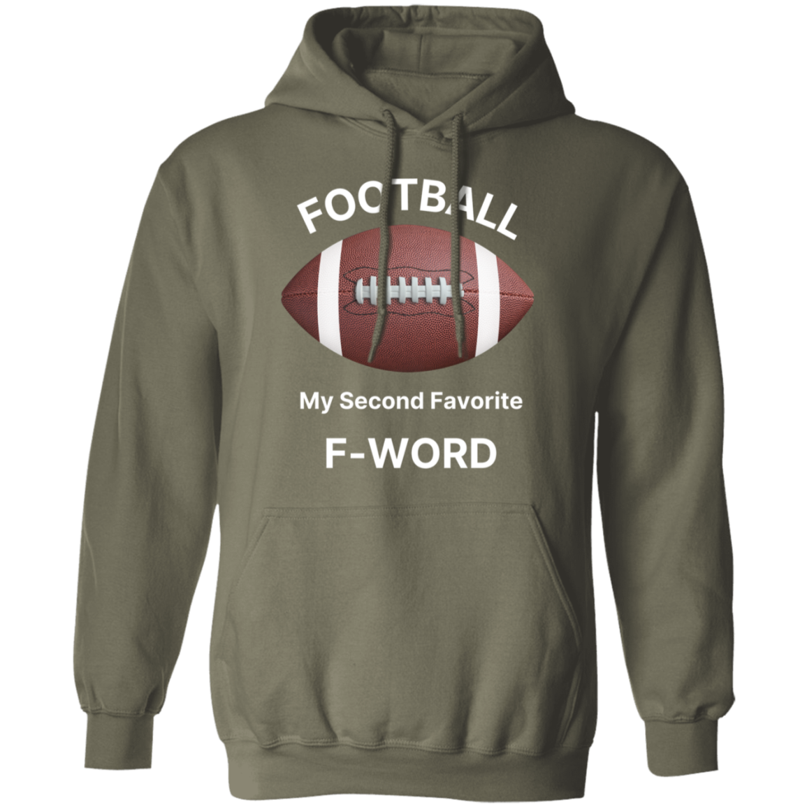 "Football: My Second Favorite F-Word" Hoodie – The Ultimate Gear for Football Fans!