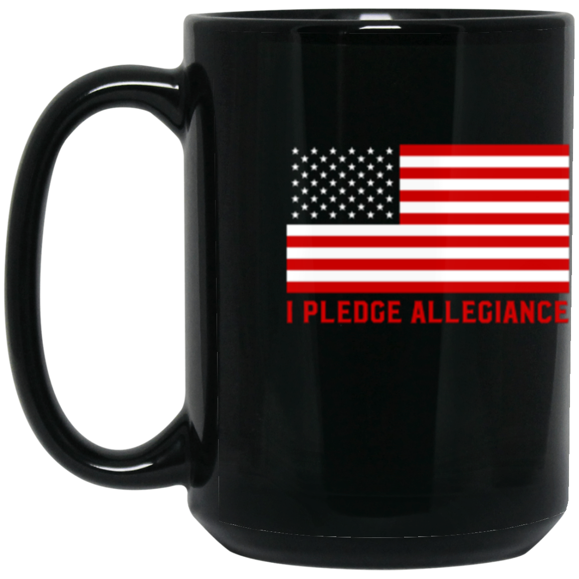 Pledge of Allegiance Patriotic Mug - Proudly American Coffee Cup