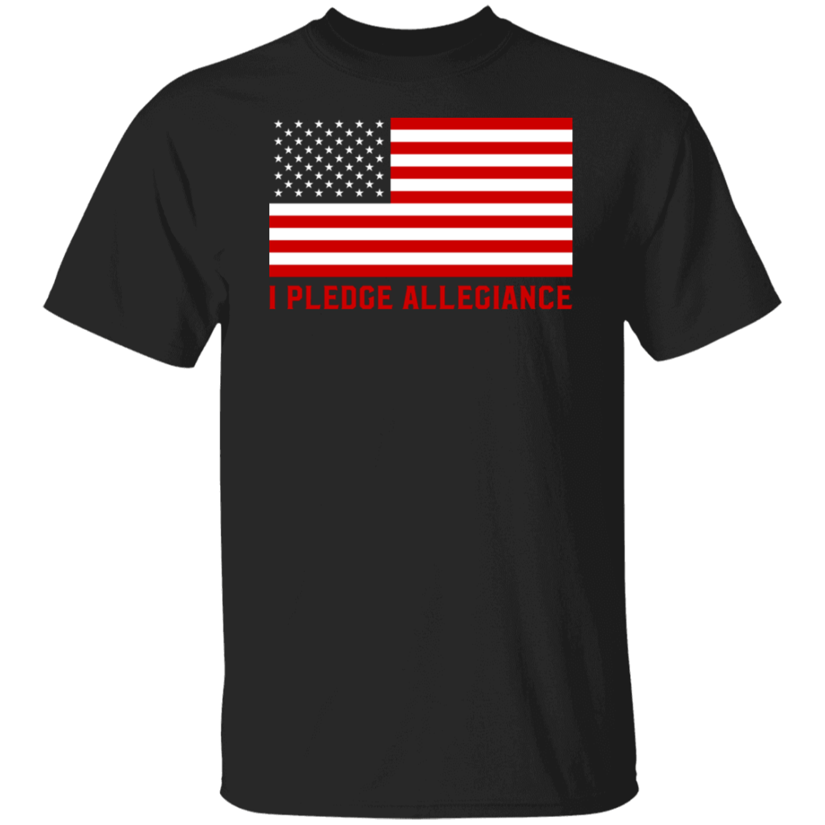 Pledge of Allegiance Patriotic T-Shirt - Proudly American Tee