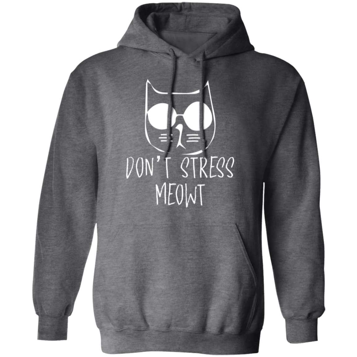 "Don't Stress Meowt" Cool Cat Hoodie – Perfect for Cat Lovers, Cat Owners, & Cat Ladies!