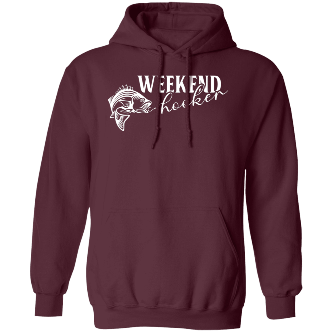 "Weekend Hooker" Fishing Hoodie – Cozy, Funny, and Perfect for Anglers!