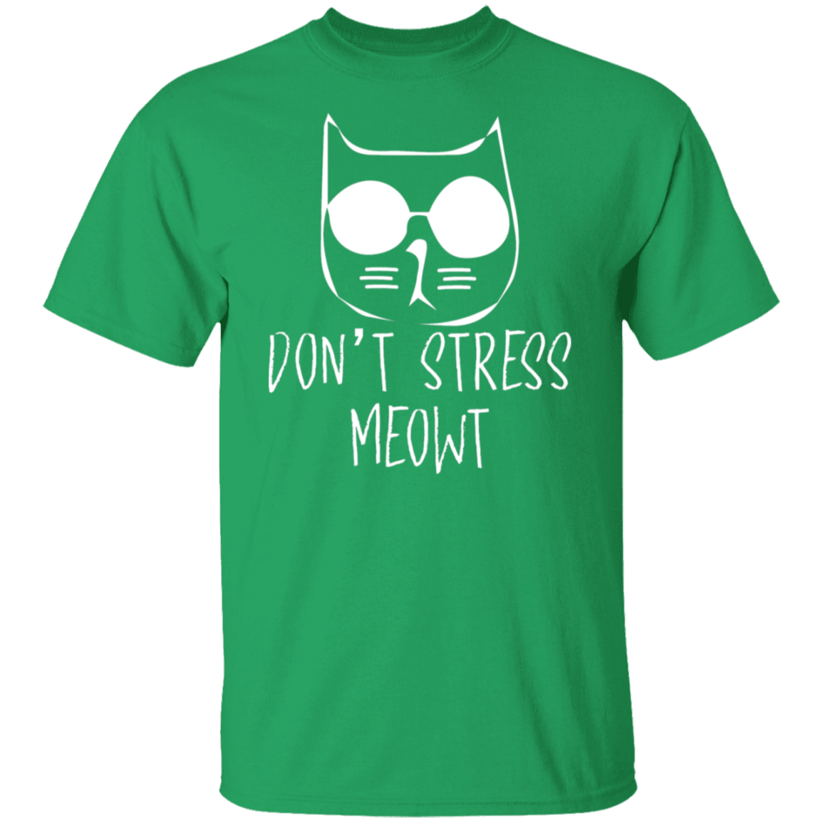 "Don't Stress Meowt" Cool Cat T-Shirt – Perfect for Cat Lovers, Cat Owners, & Cat Ladies!