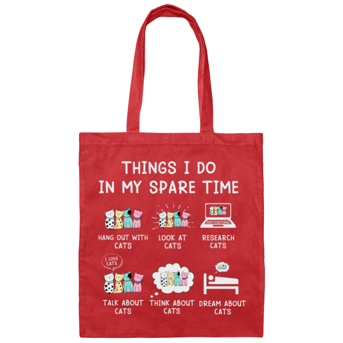 "Cat Lovers' Checklist" Tote Bag – Purrfect Carry-All for Your Feline Obsession!