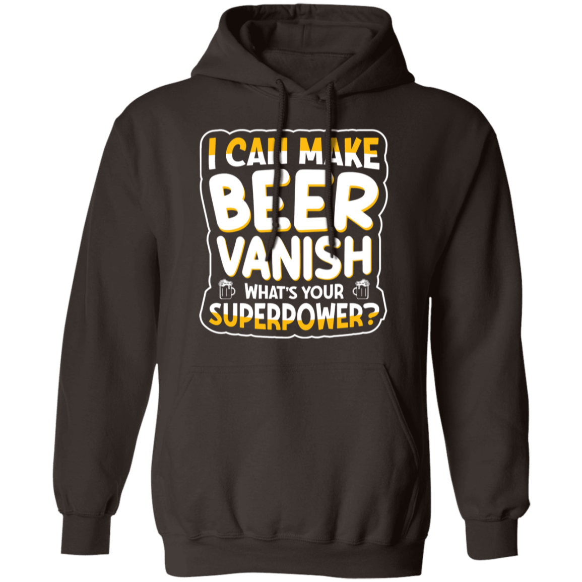 "I Can Make Beer Vanish" Superpower Hoodie – Cozy & Funny for Beer Lovers & Happy Hour Heroes