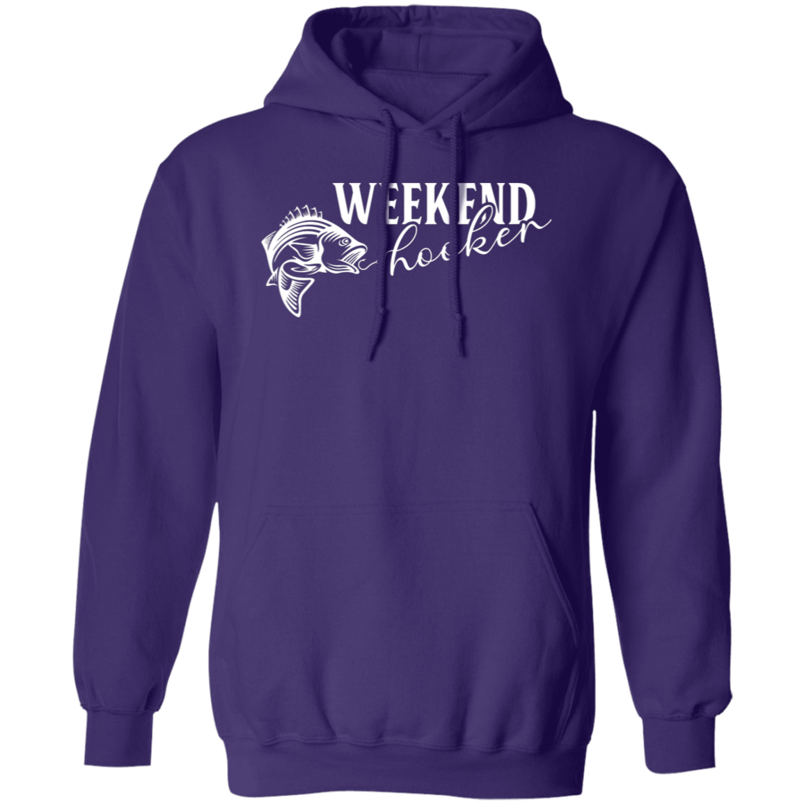 "Weekend Hooker" Fishing Hoodie – Cozy, Funny, and Perfect for Anglers!