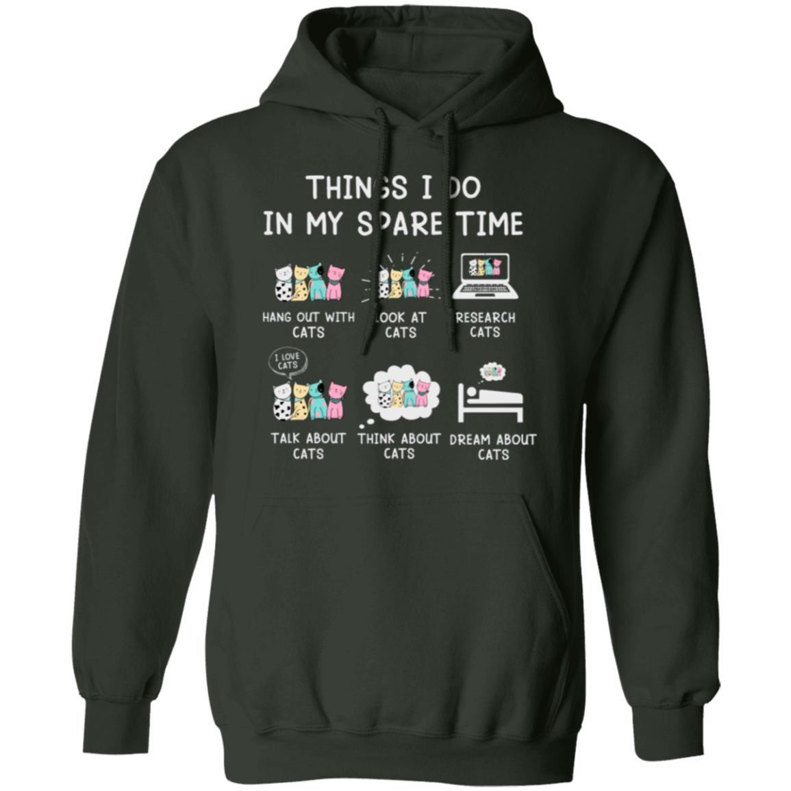 "Cat Lovers' Checklist" Hoodie – Purrfect Comfort for Your Feline Obsession!