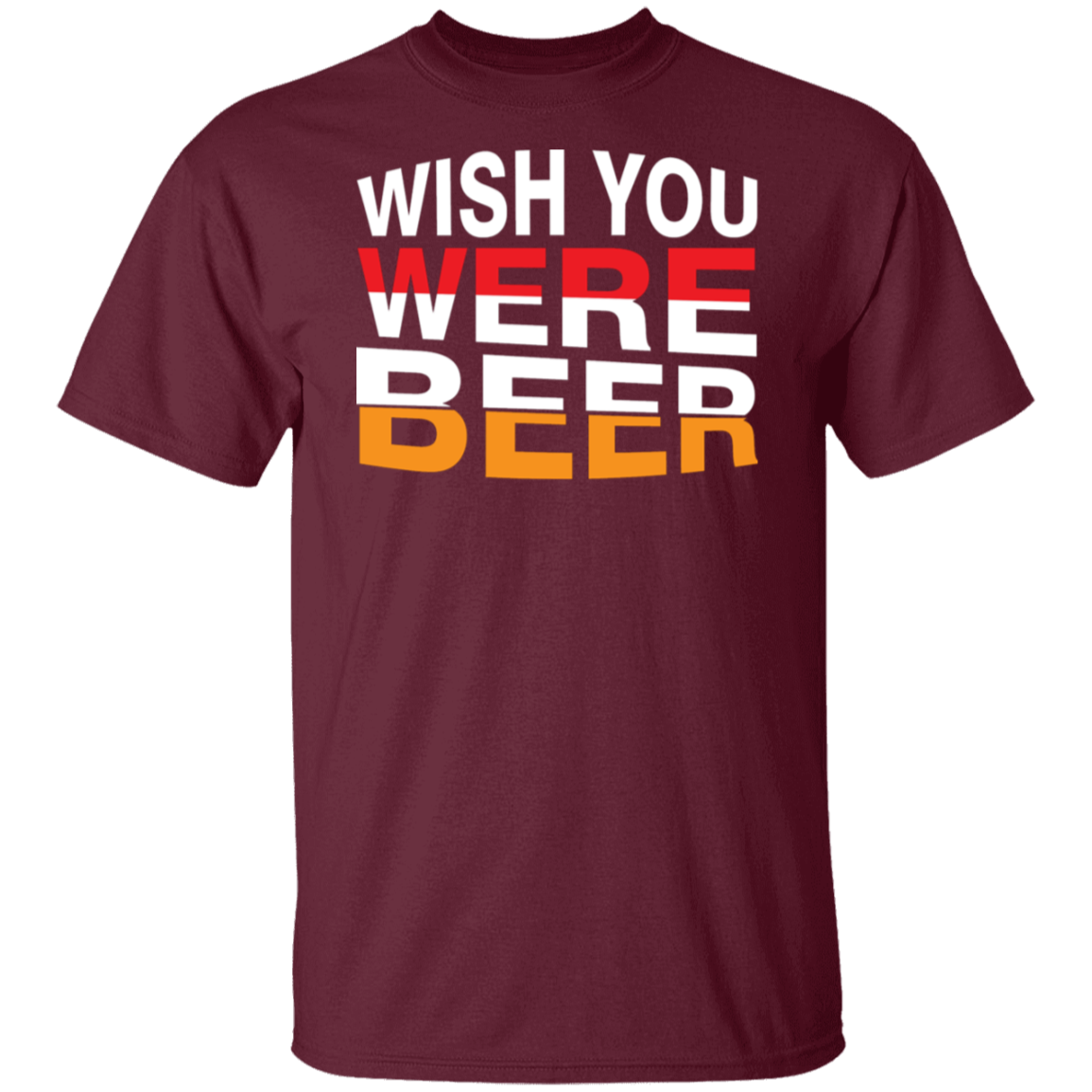 "Wish You Were Beer" T-Shirt – Perfect for Beer Lovers & Happy Hour Fans!