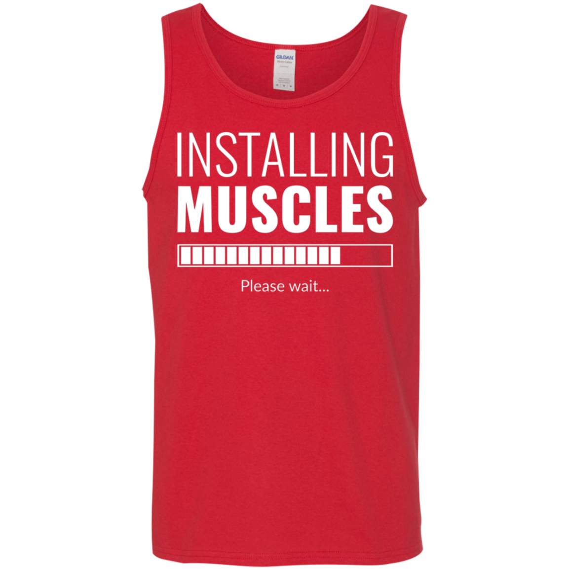 "Installing Muscles": Progressing Fitness Tank Top – Ideal for Gym Workouts!