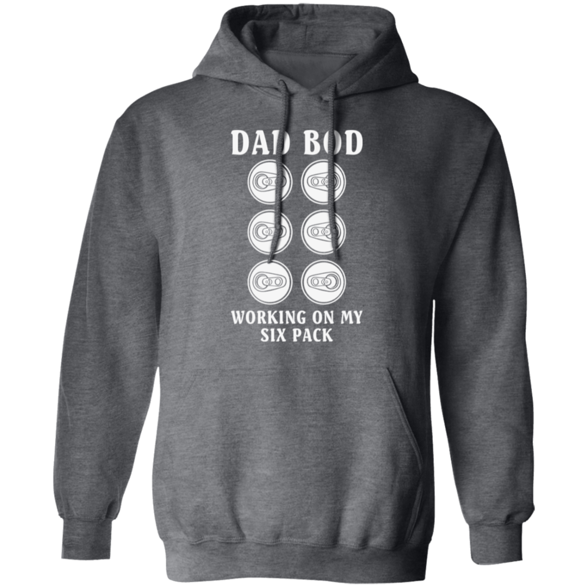 "Dad Bod: Working On My Six Pack" Hoodie – Ideal for Beer, Wine, and Cocktail Enthusiasts!