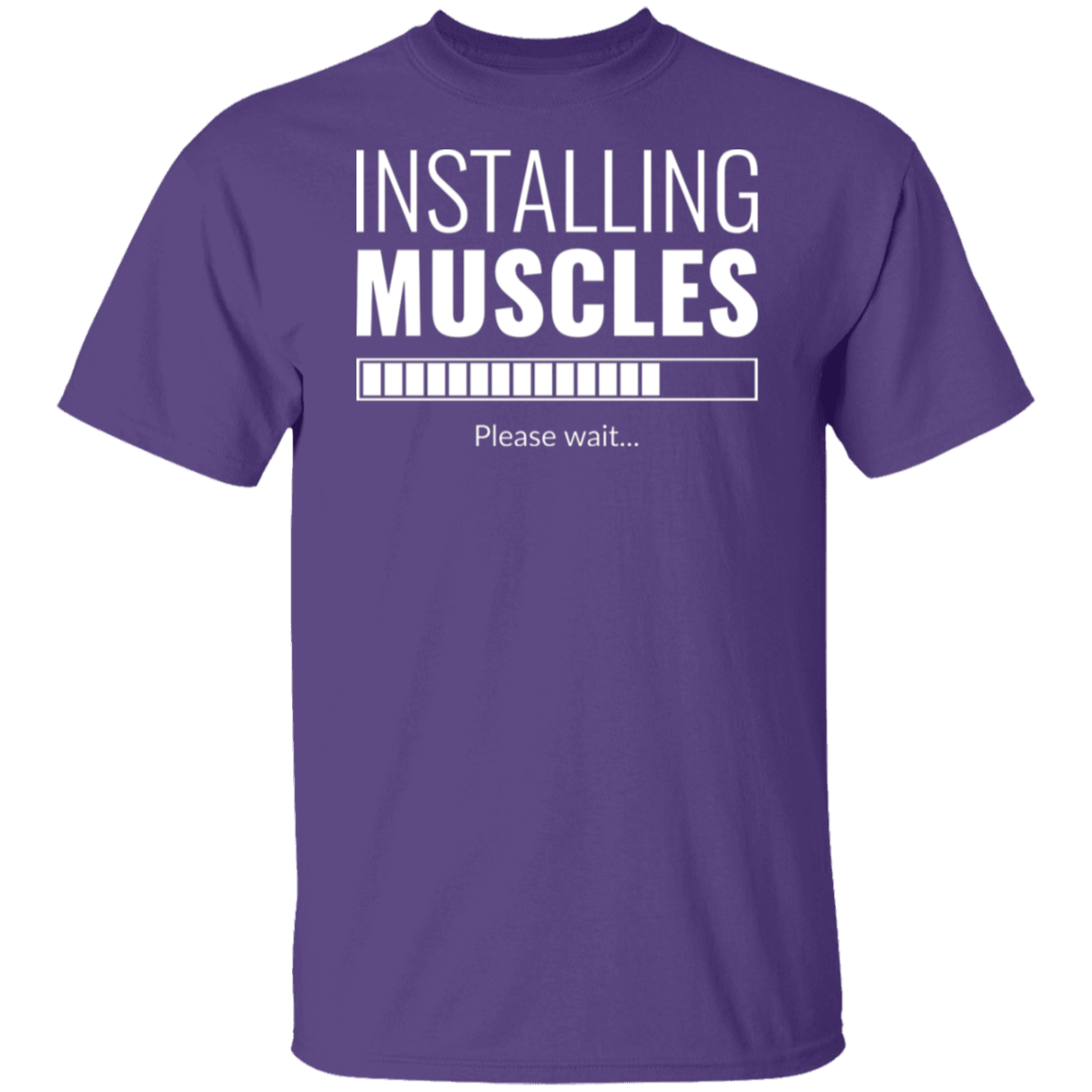 "Installing Muscles": Progressing Fitness T-Shirt – Gym Enthusiast's Top Choice!