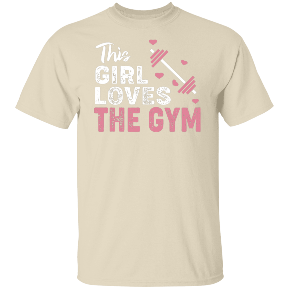 "This Girl Loves The Gym" T-Shirt – Perfect for Fitness Enthusiasts & Weight Lifters!
