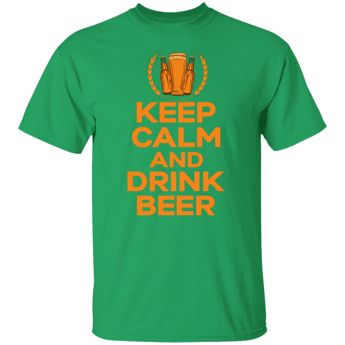 "Keep Calm And Drink Beer" T-Shirt – Perfect Apparel for Beer Enthusiasts and Happy Hour Lovers!