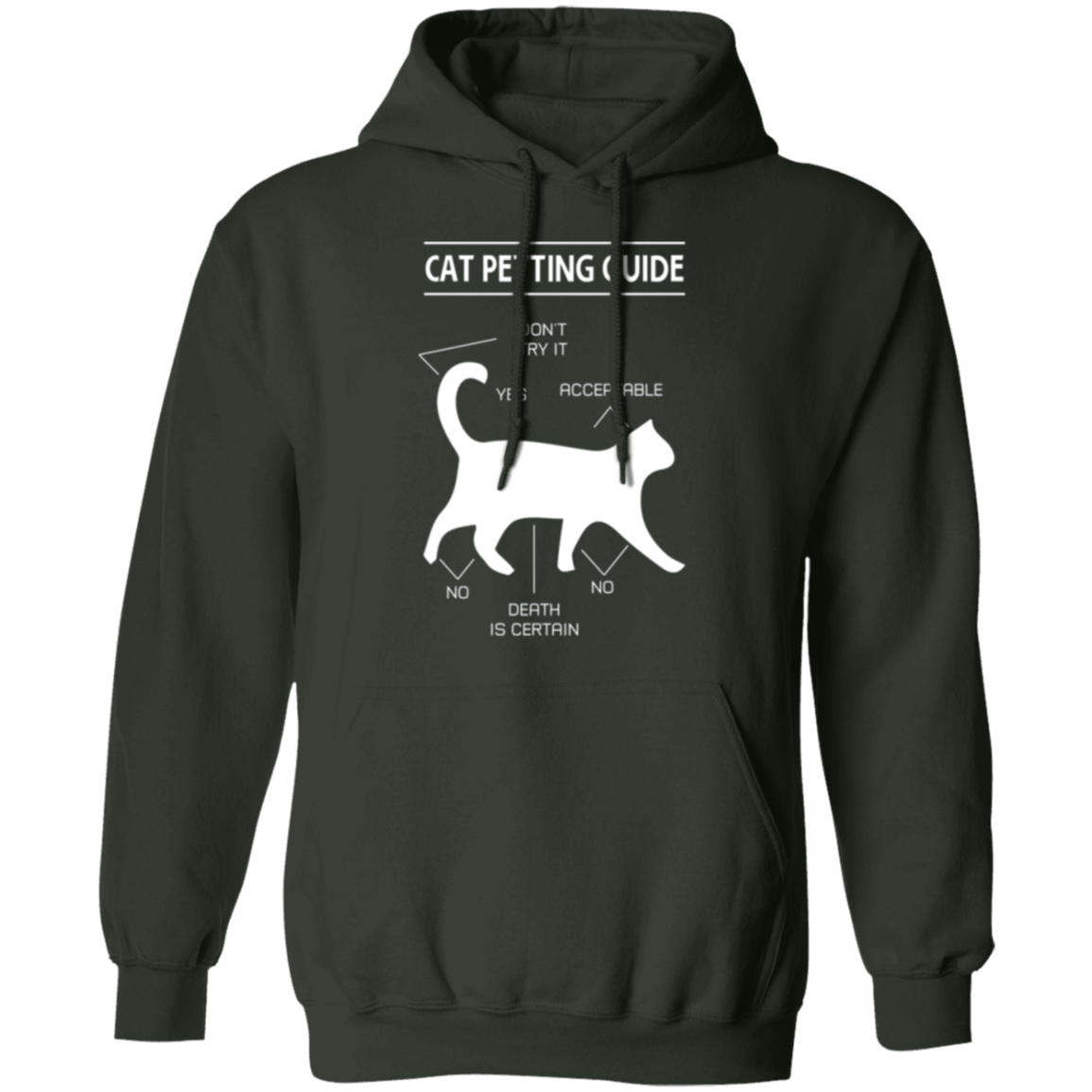 "Cat Petting Guide" Hoodie – Cozy Up with Feline Wisdom!