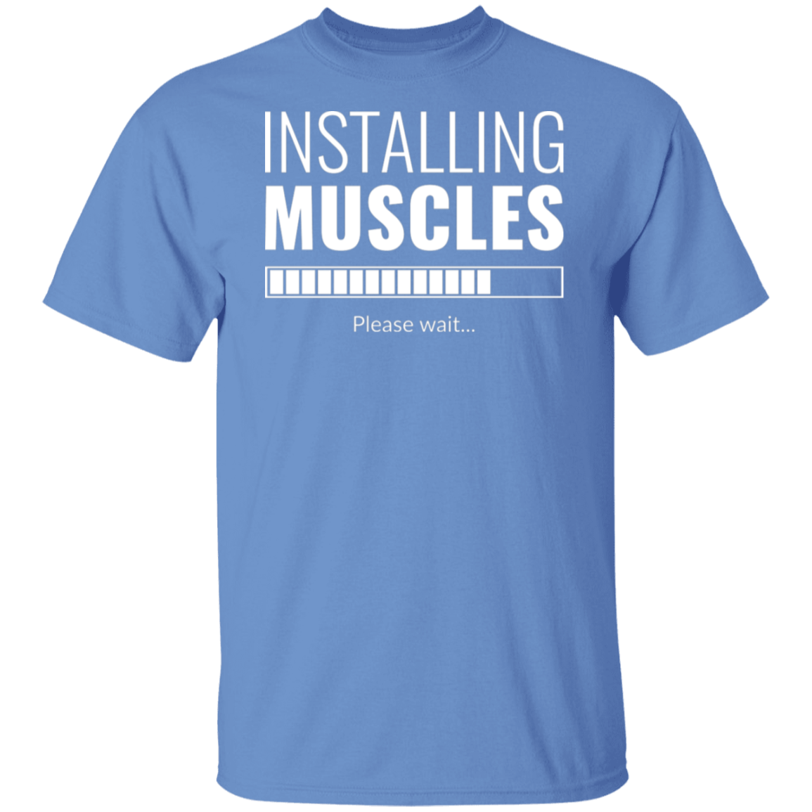 "Installing Muscles": Progressing Fitness T-Shirt – Gym Enthusiast's Top Choice!