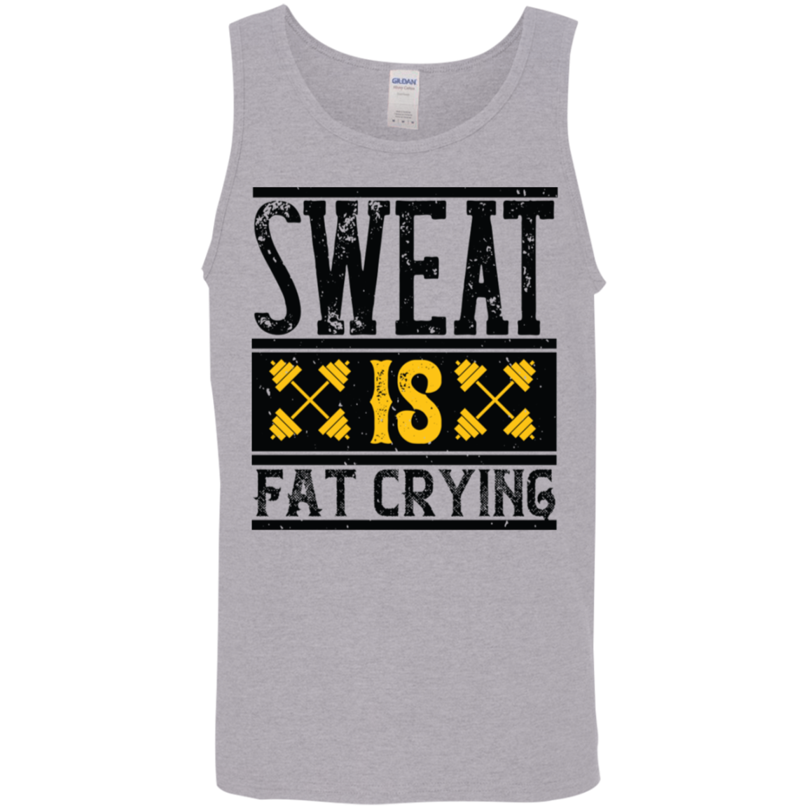 "Sweat Is Fat Crying" Tank Top – Gym Motivational Apparel