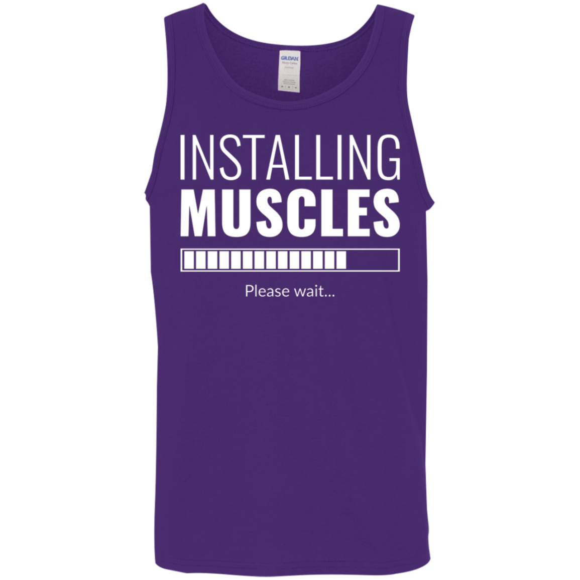 "Installing Muscles": Progressing Fitness Tank Top – Ideal for Gym Workouts!