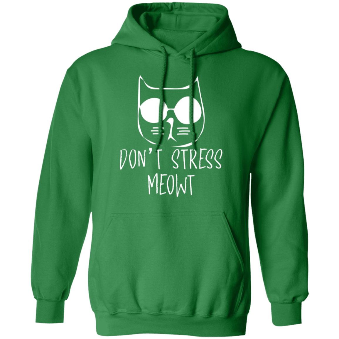 "Don't Stress Meowt" Cool Cat Hoodie – Perfect for Cat Lovers, Cat Owners, & Cat Ladies!