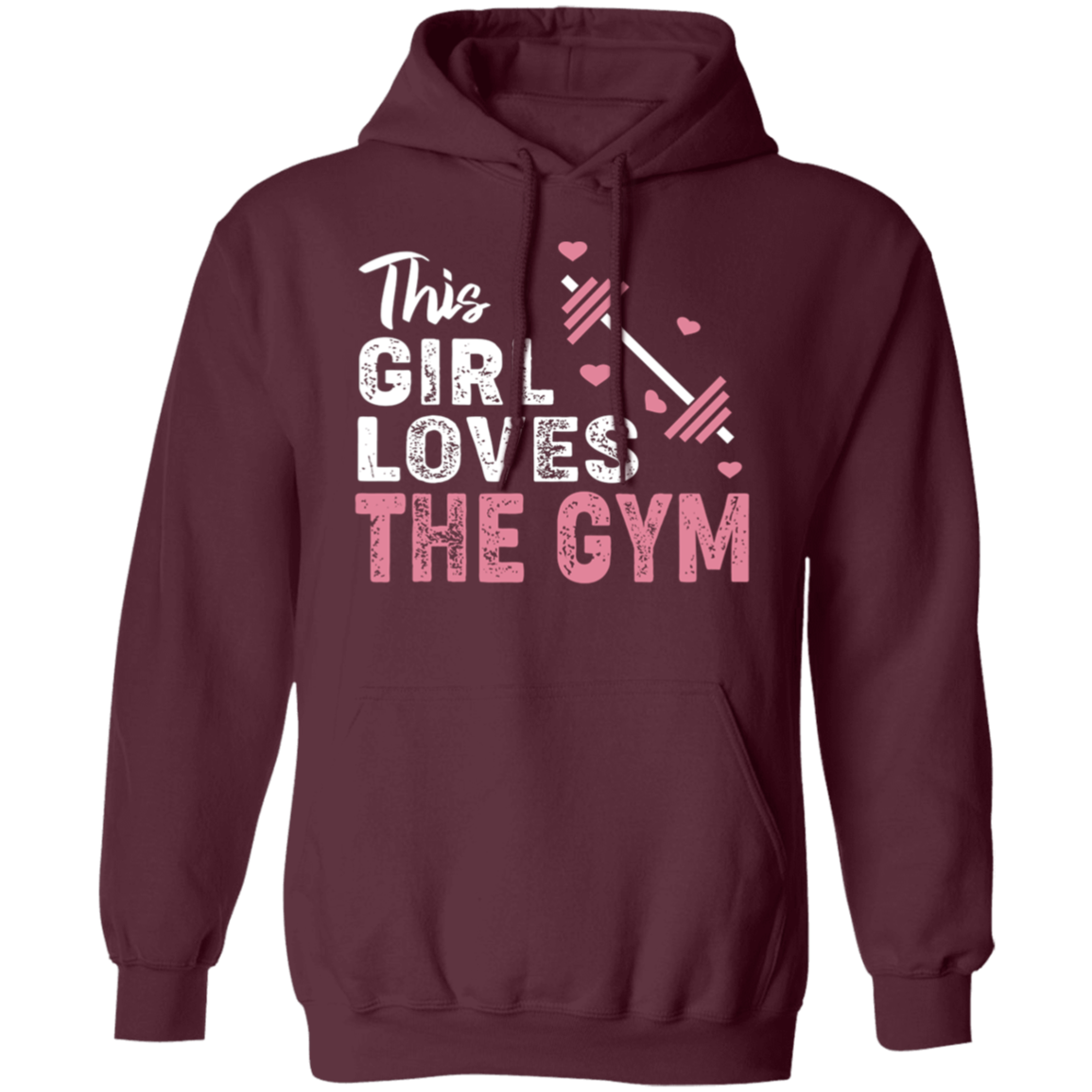 "This Girl Loves The Gym" Hoodie – Cozy and Motivational for Fitness Fans!