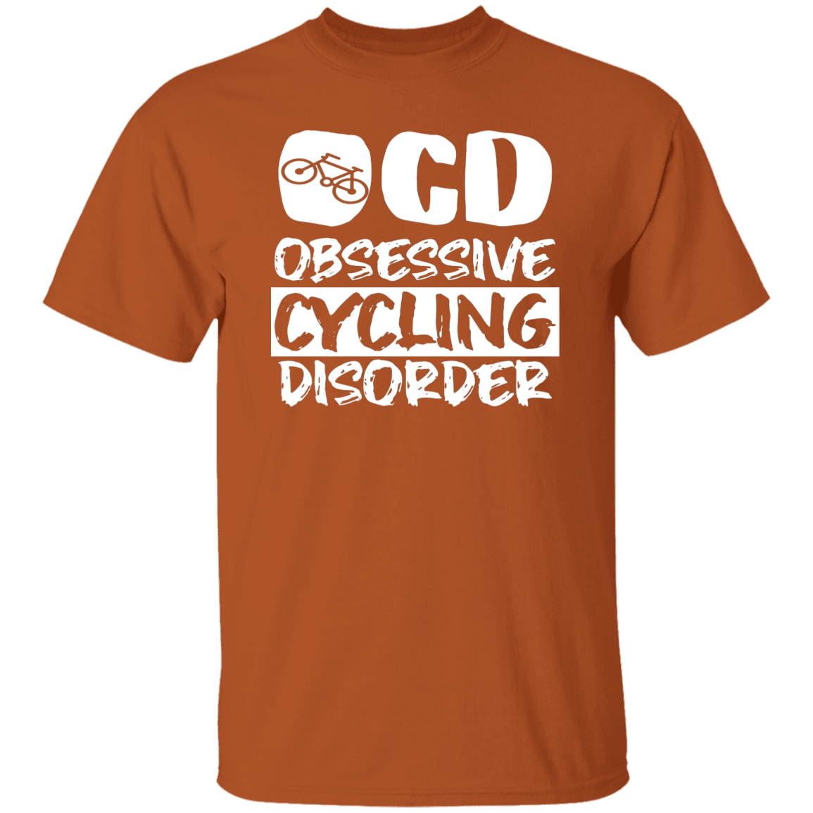 "OCD: Obsessive Cycling Disorder" T-Shirt – A Must-Have for Cycling Enthusiasts!