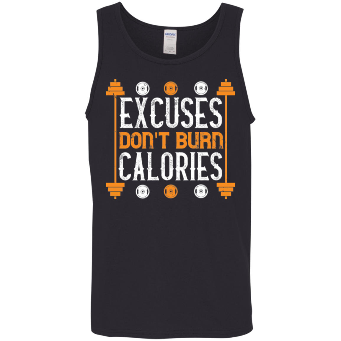 "Excuses Don't Burn Calories" Fitness Tank Top – Perfect for Weight Lifting & Gym Workouts!