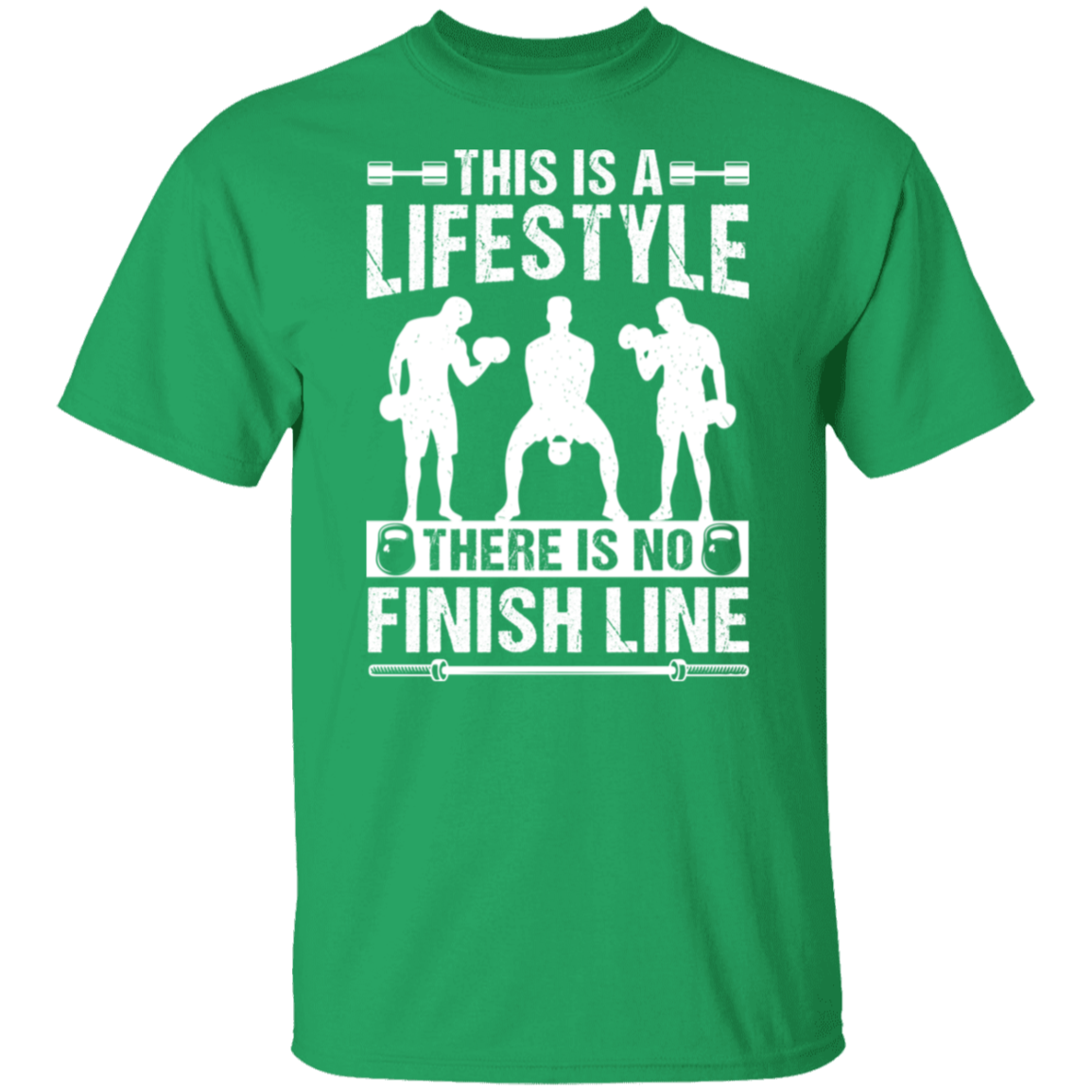 "No Finish Line" Fitness T-Shirt - Embrace the Gym Lifestyle!