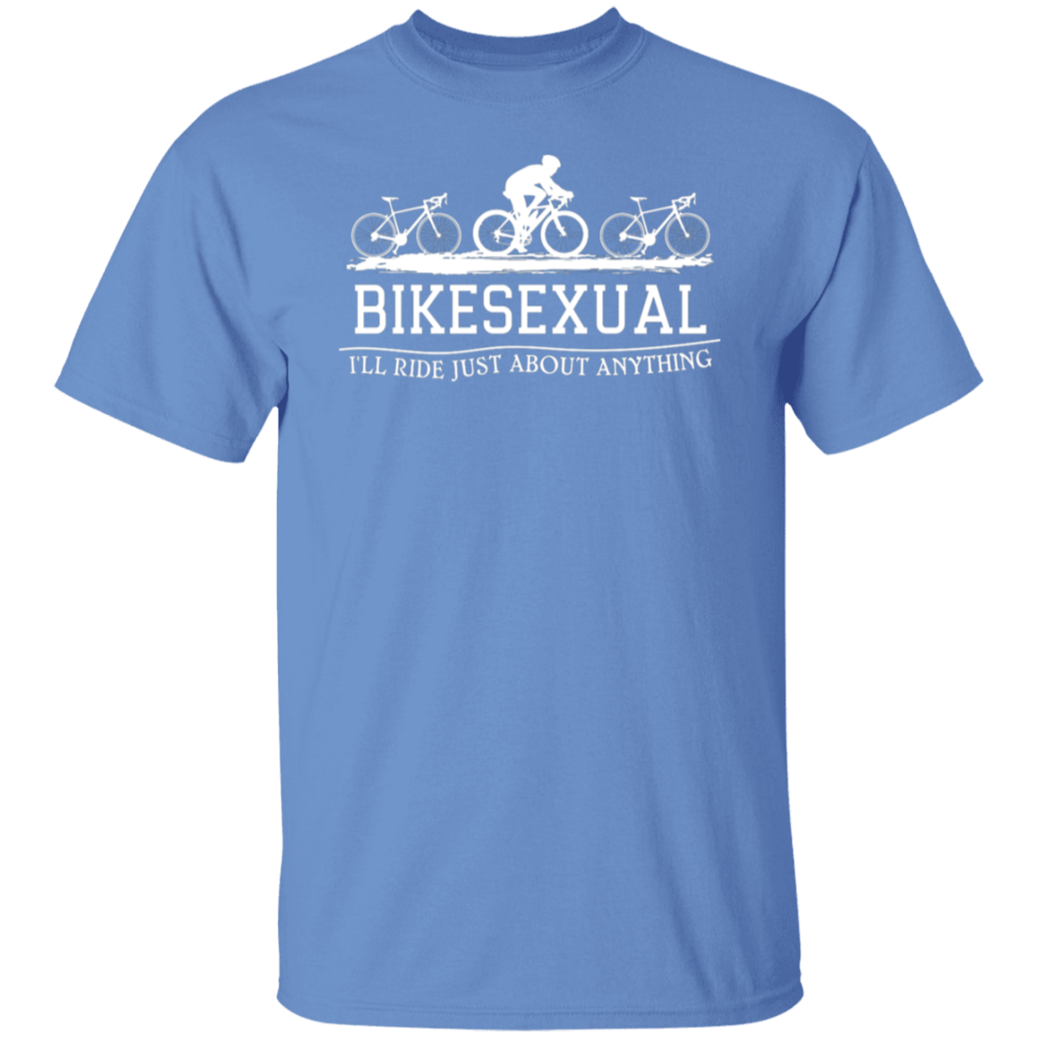 “Bikesexual” T-Shirt – Ride with A Sense of Humor! Funny Gift for Cyclists!