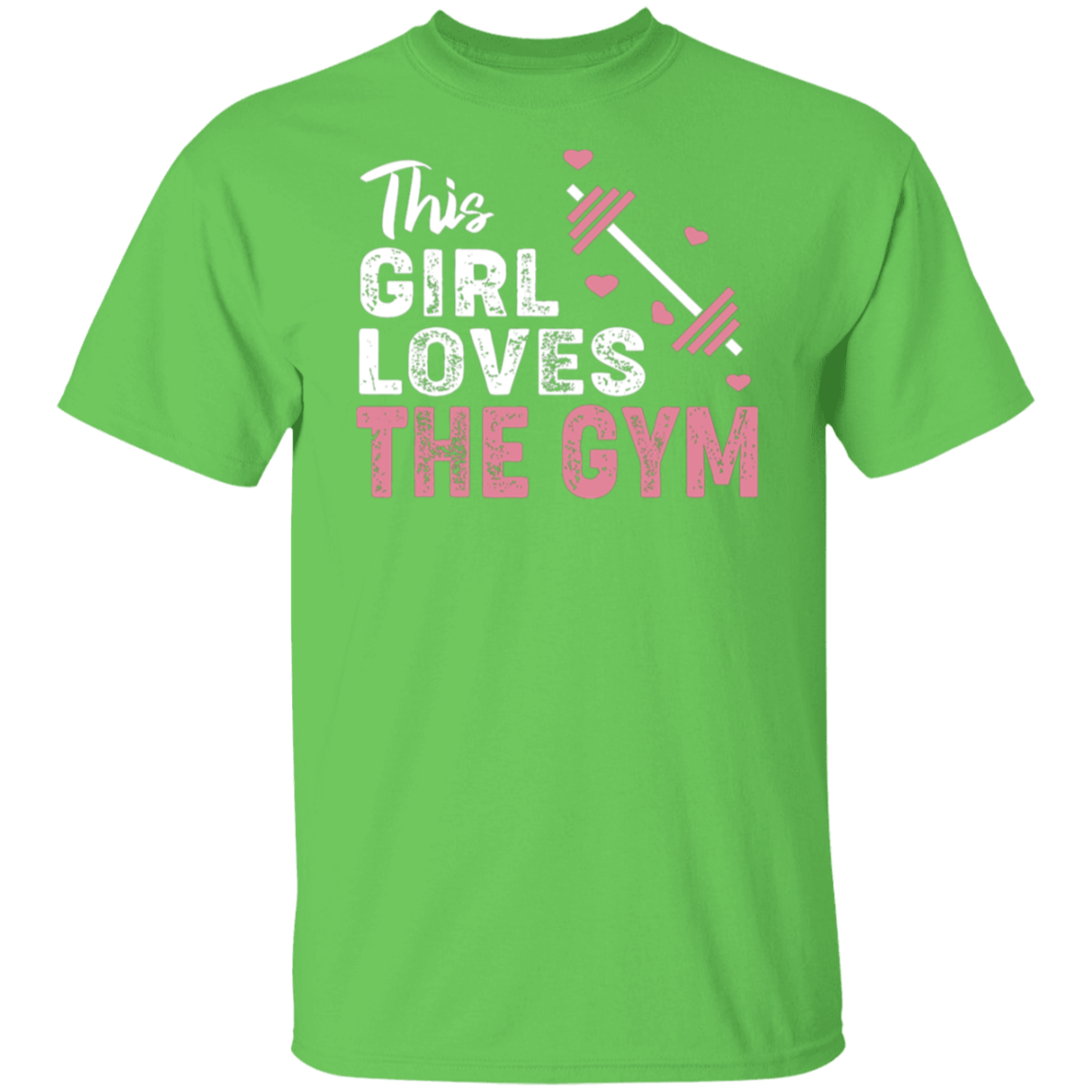 "This Girl Loves The Gym" T-Shirt – Perfect for Fitness Enthusiasts & Weight Lifters!
