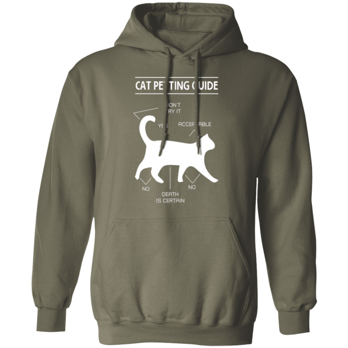 "Cat Petting Guide" Hoodie – Cozy Up with Feline Wisdom!