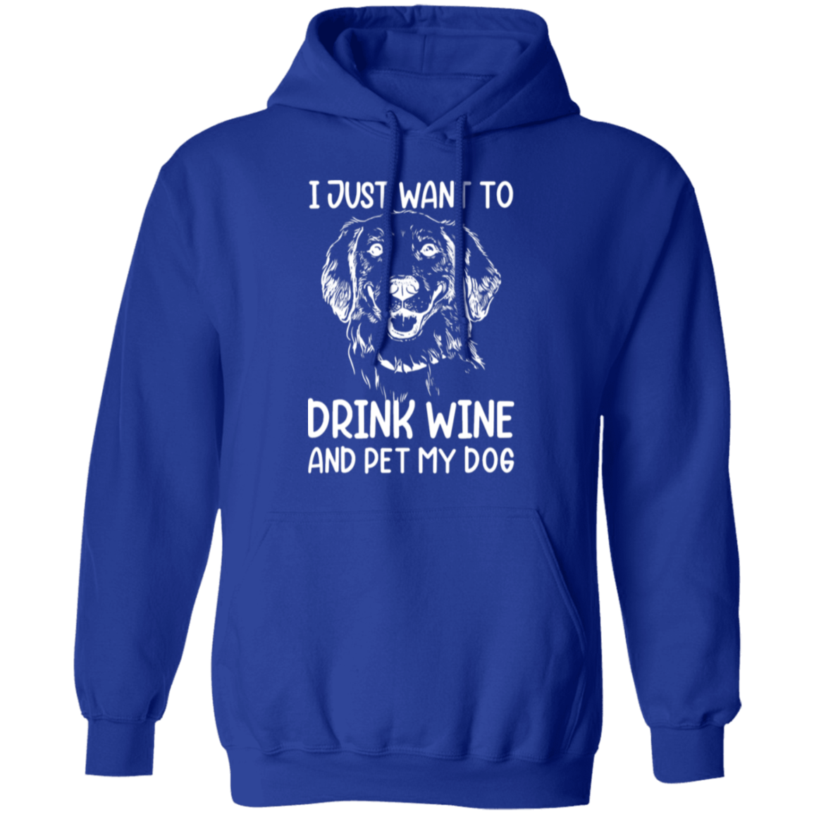 "Wine, Wag, and Unwind": Cozy Dog Lover’s Hoodie