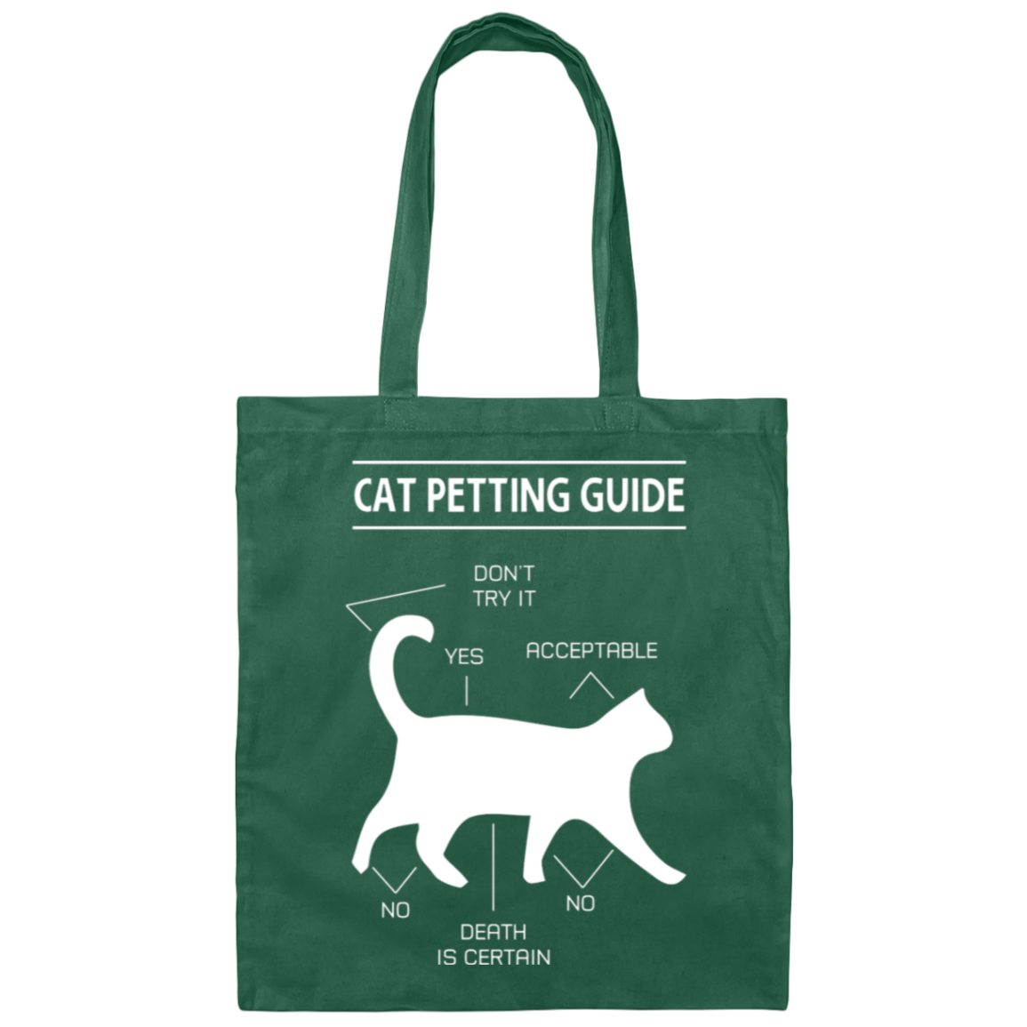 "Cat Petting Guide" Tote Bag – Carry Your Feline Know-How Everywhere!