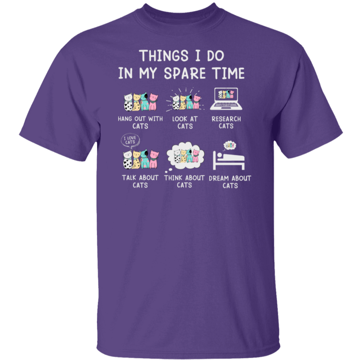 "Cat Lovers' Checklist" T-Shirt – Purrfect Attire for Your Feline Obsession!