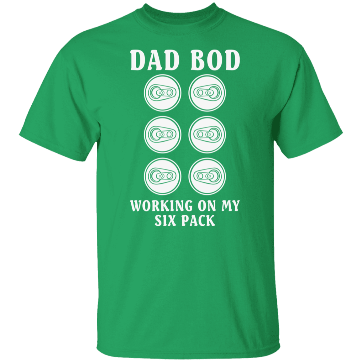 "Dad Bod: Working On My Six Pack" T-Shirt – Perfect for Beer, Wine, and Cocktail Lovers!